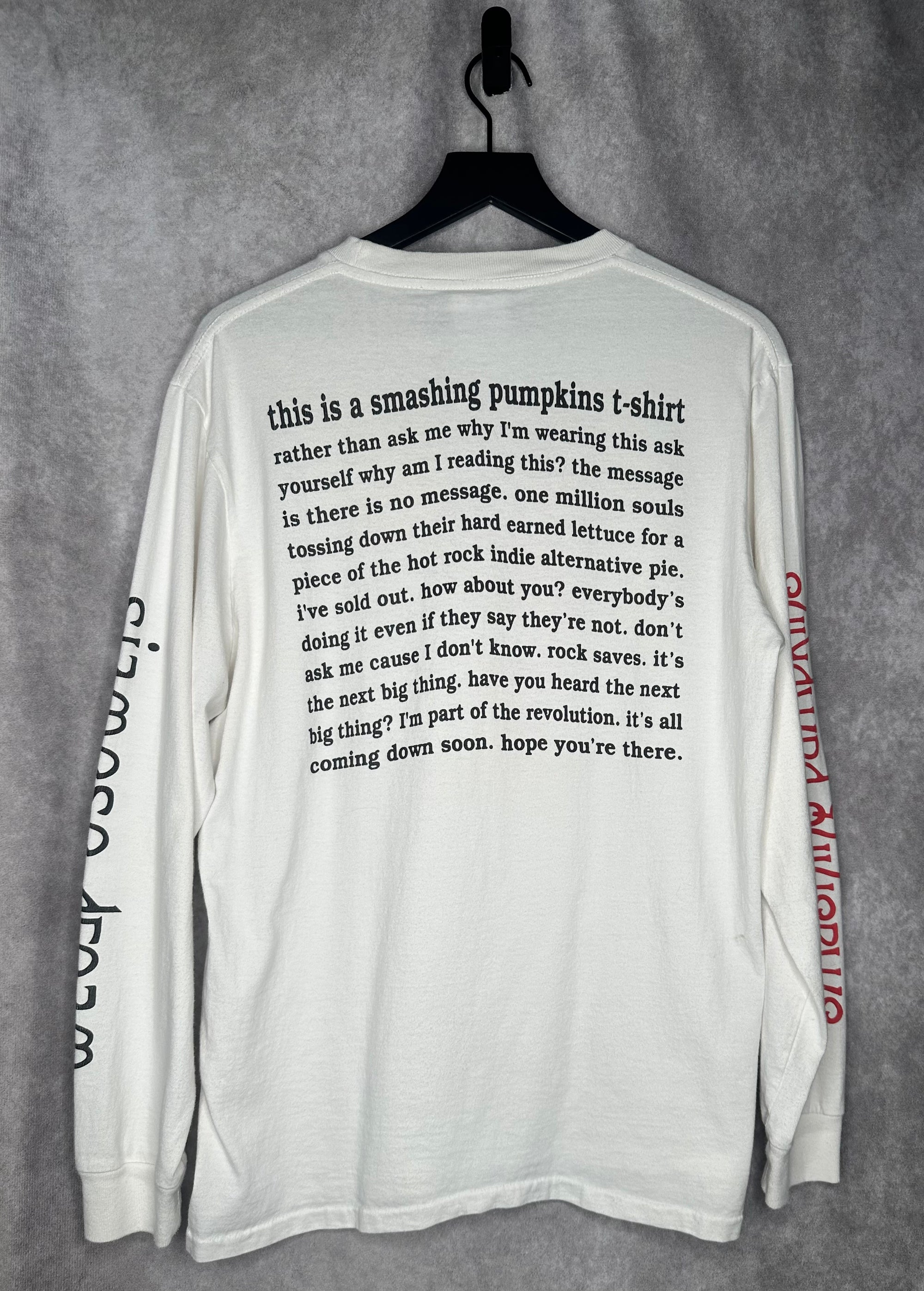 SMASHING PUMPKINS SIAMESE DREAMS MANIFESTO LONGSLEEVE