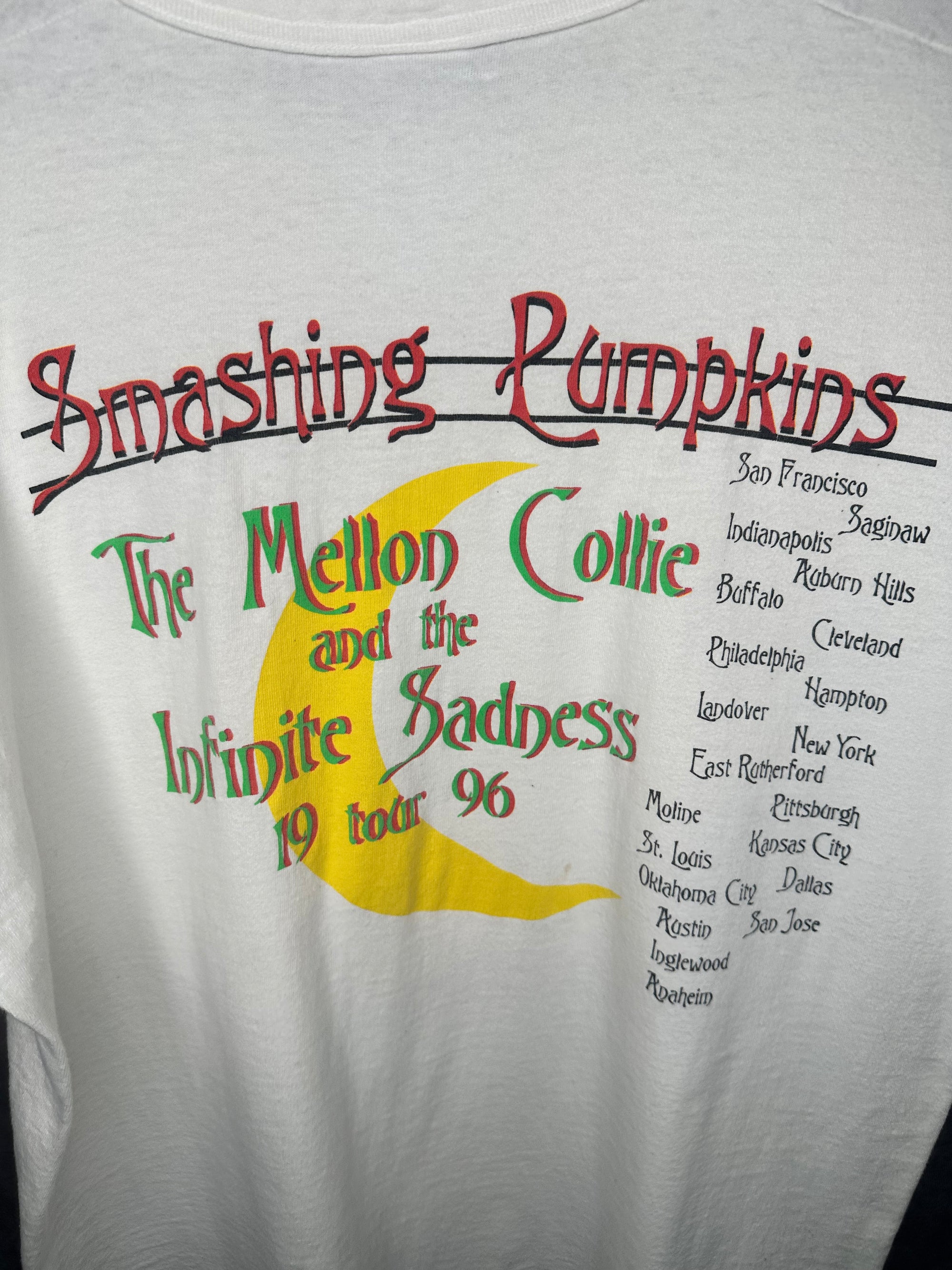 SMASHING PUMPKINS MELLON COLLIE & INFINITE SADNESS US TOUR