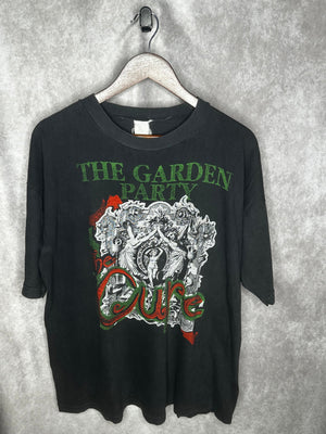 Vintage 1990 The Cure Garden Party Crystal Palace Bowl Shirt XL