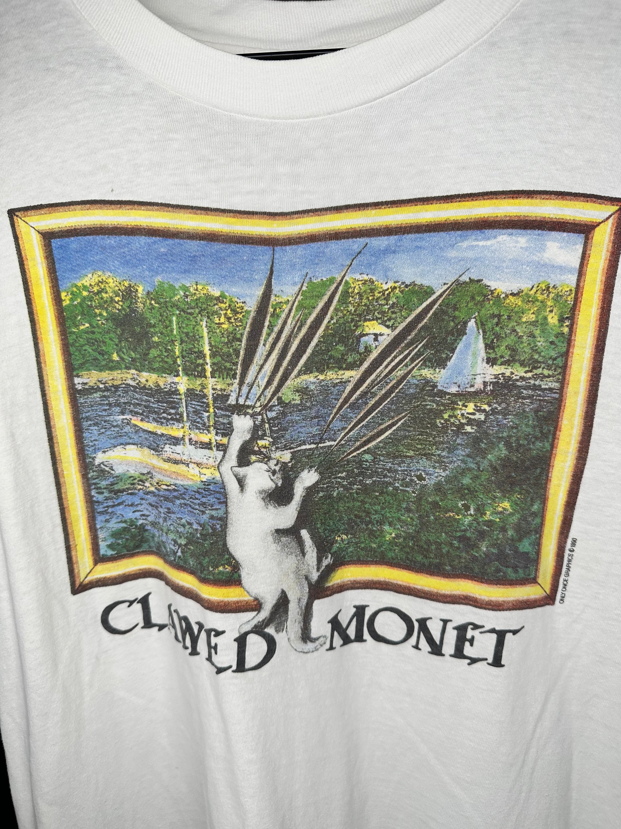 CLAWED MONET CAT ART