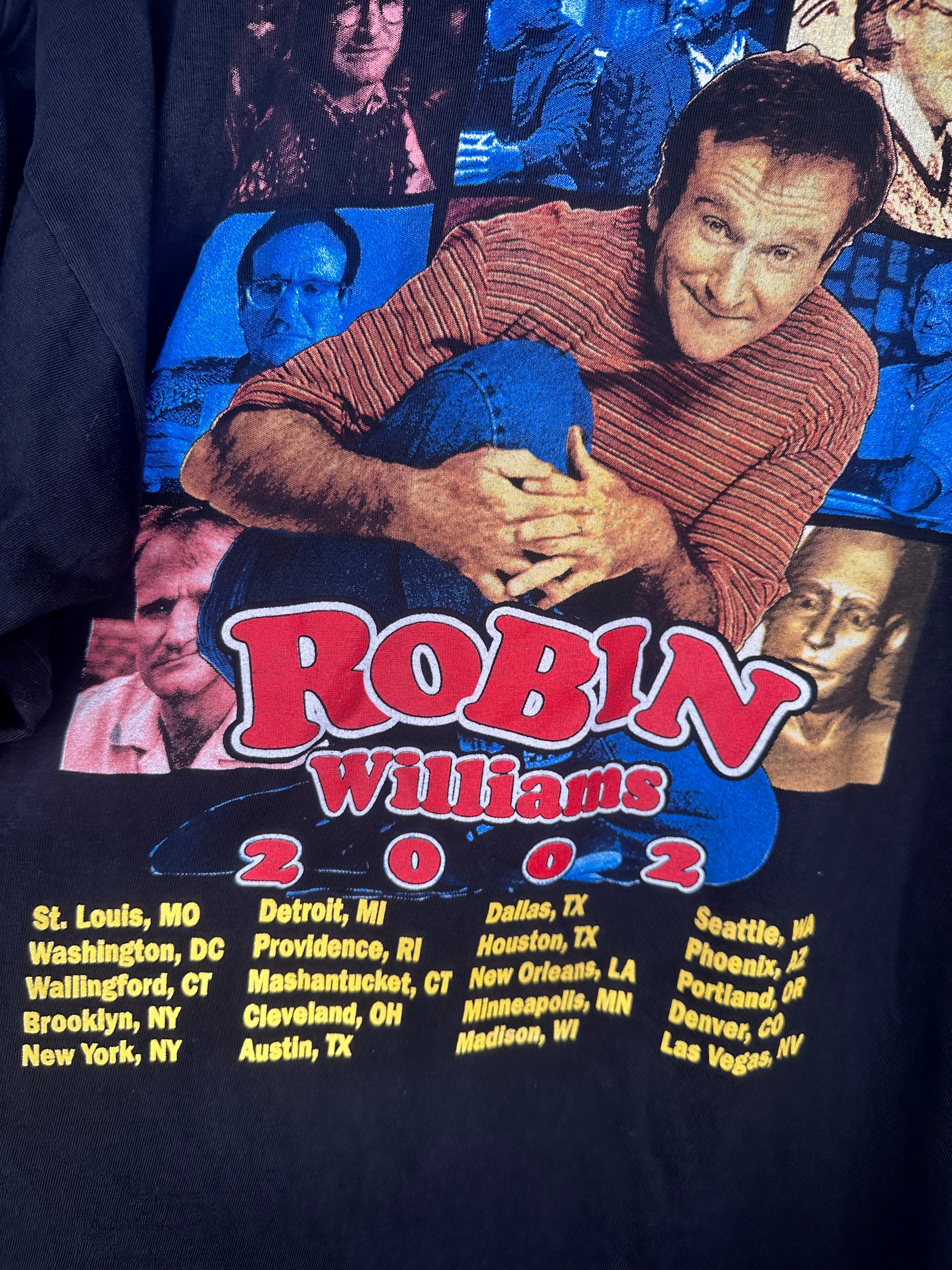 ROBIN WILLIAMS 02 LIVE COMEDY TOUR RAP TEE