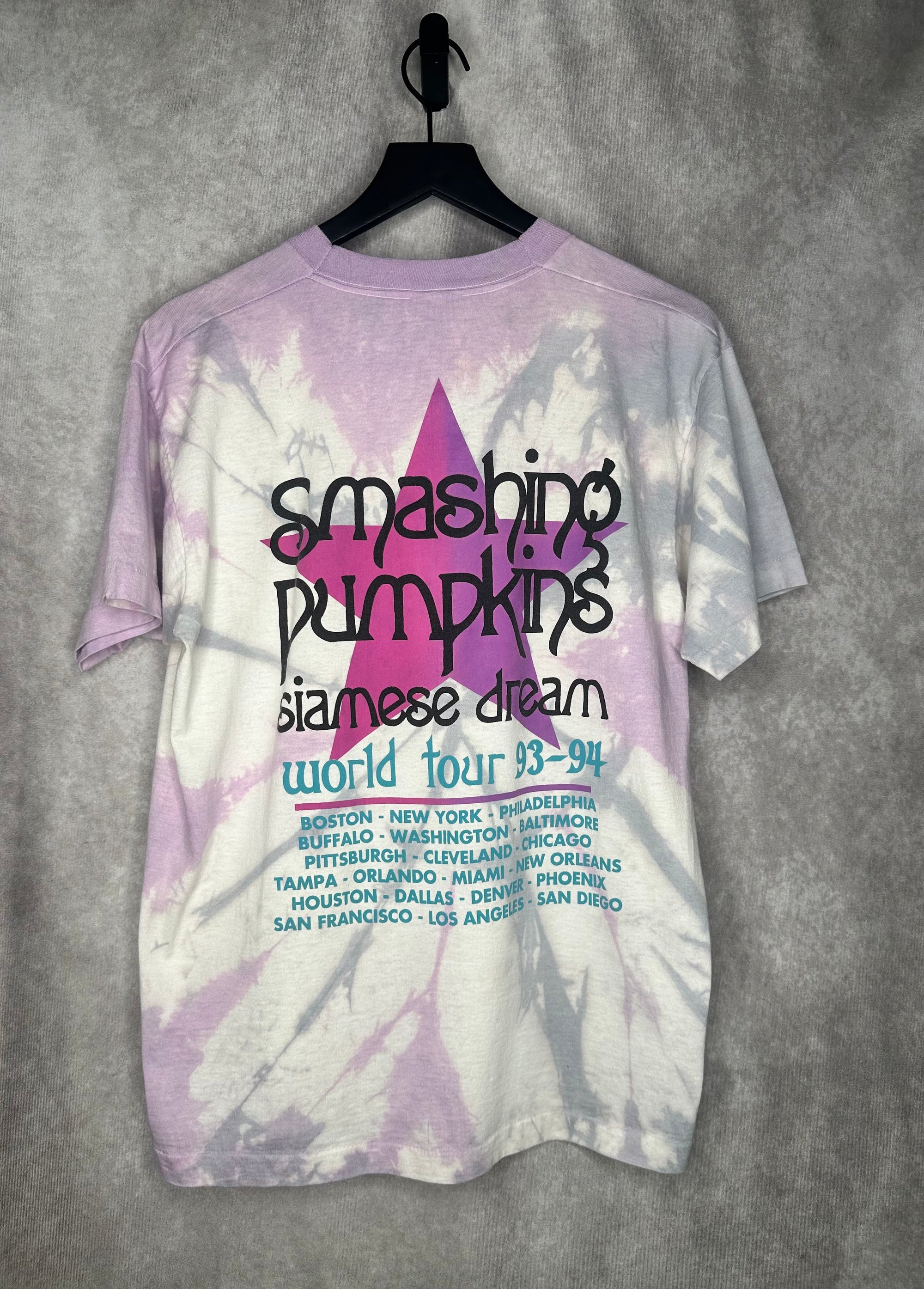 SMASHING PUMPKINS SIAMESE DREAM WORLD TOUR TIE DYE BOOTLEG