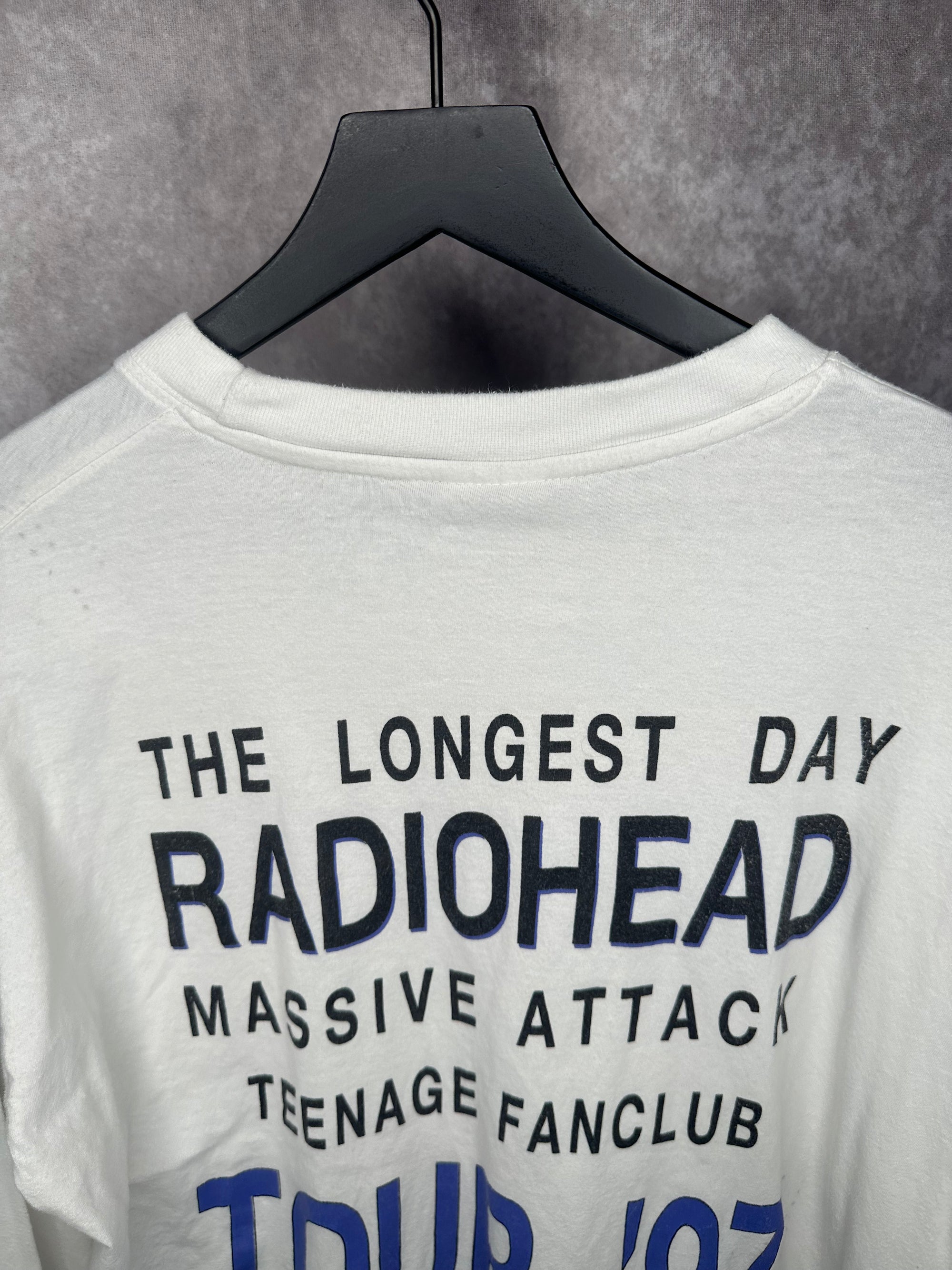 RADIOHEAD THE LONGEST DAY LONGSLEEVE | MASSIVE ATTACK TEENAGE FANCLUB