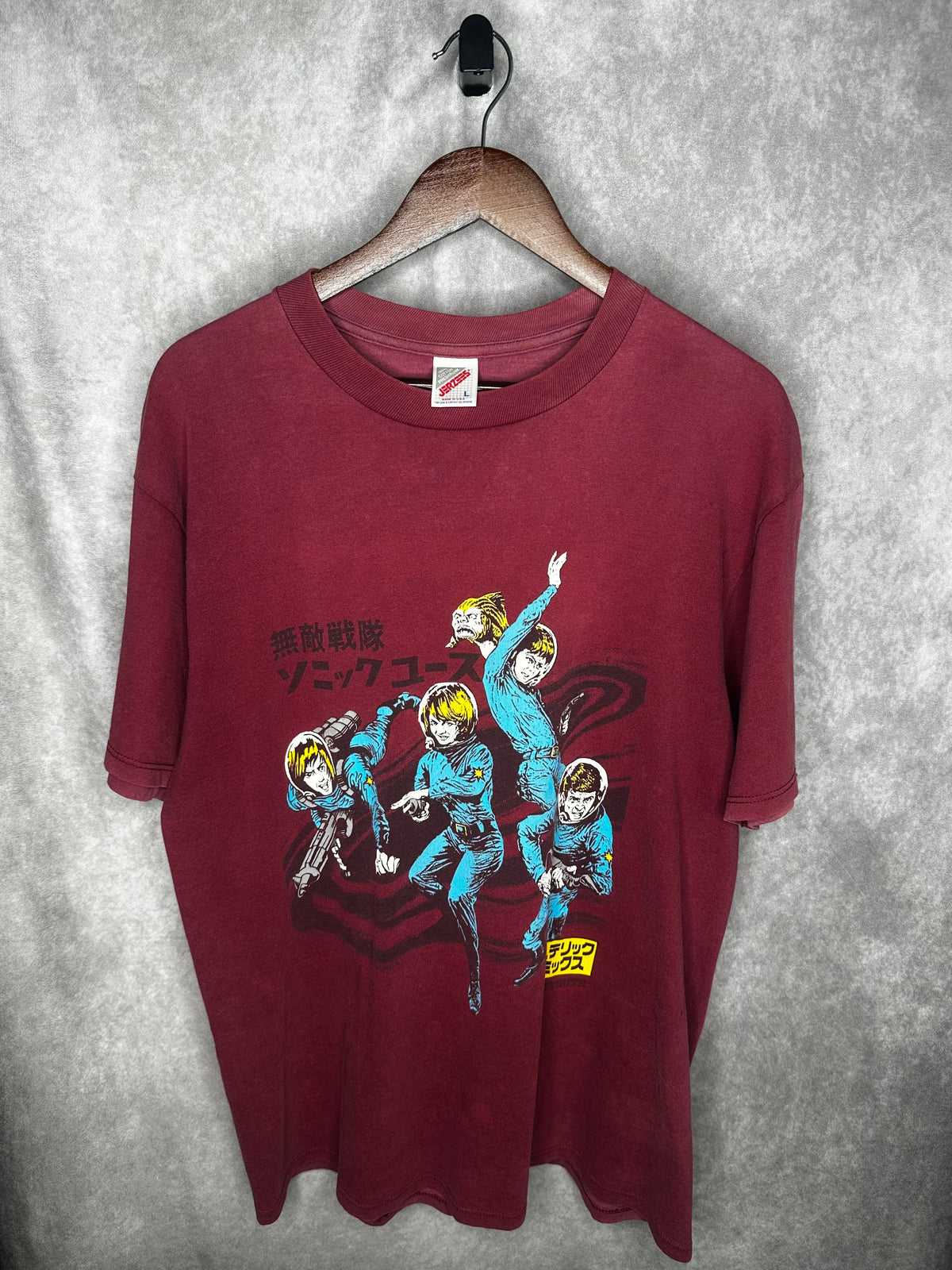 Vintage 1992 Sonic Youth Hysterics Comic Astronaut Shirt Large