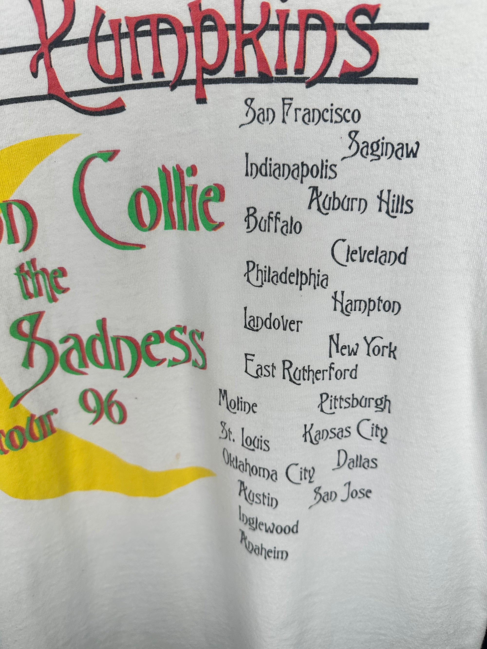 SMASHING PUMPKINS MELLON COLLIE & INFINITE SADNESS US TOUR