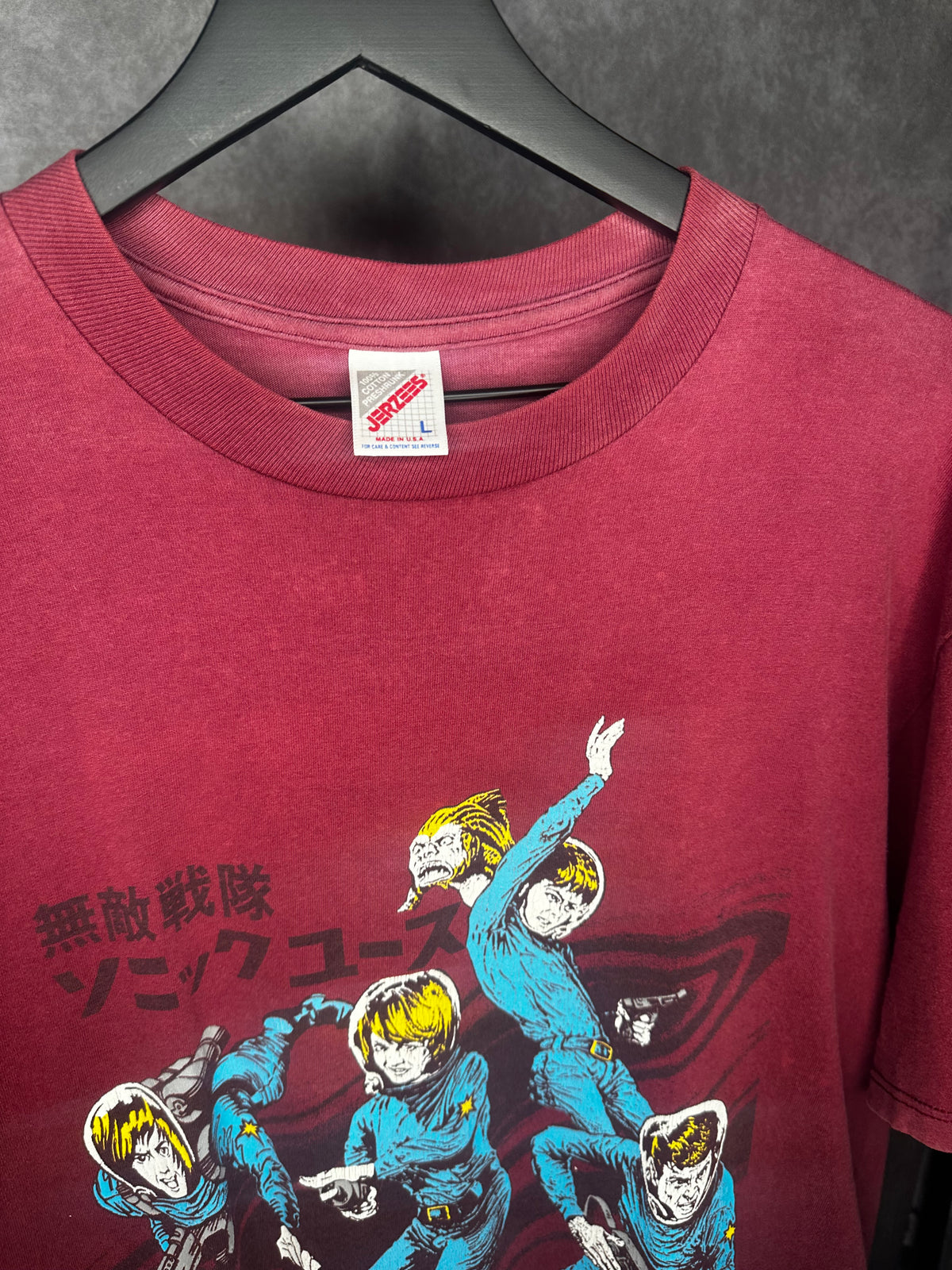 Vintage 1992 Sonic Youth Hysterics Comic Astronaut Shirt Large