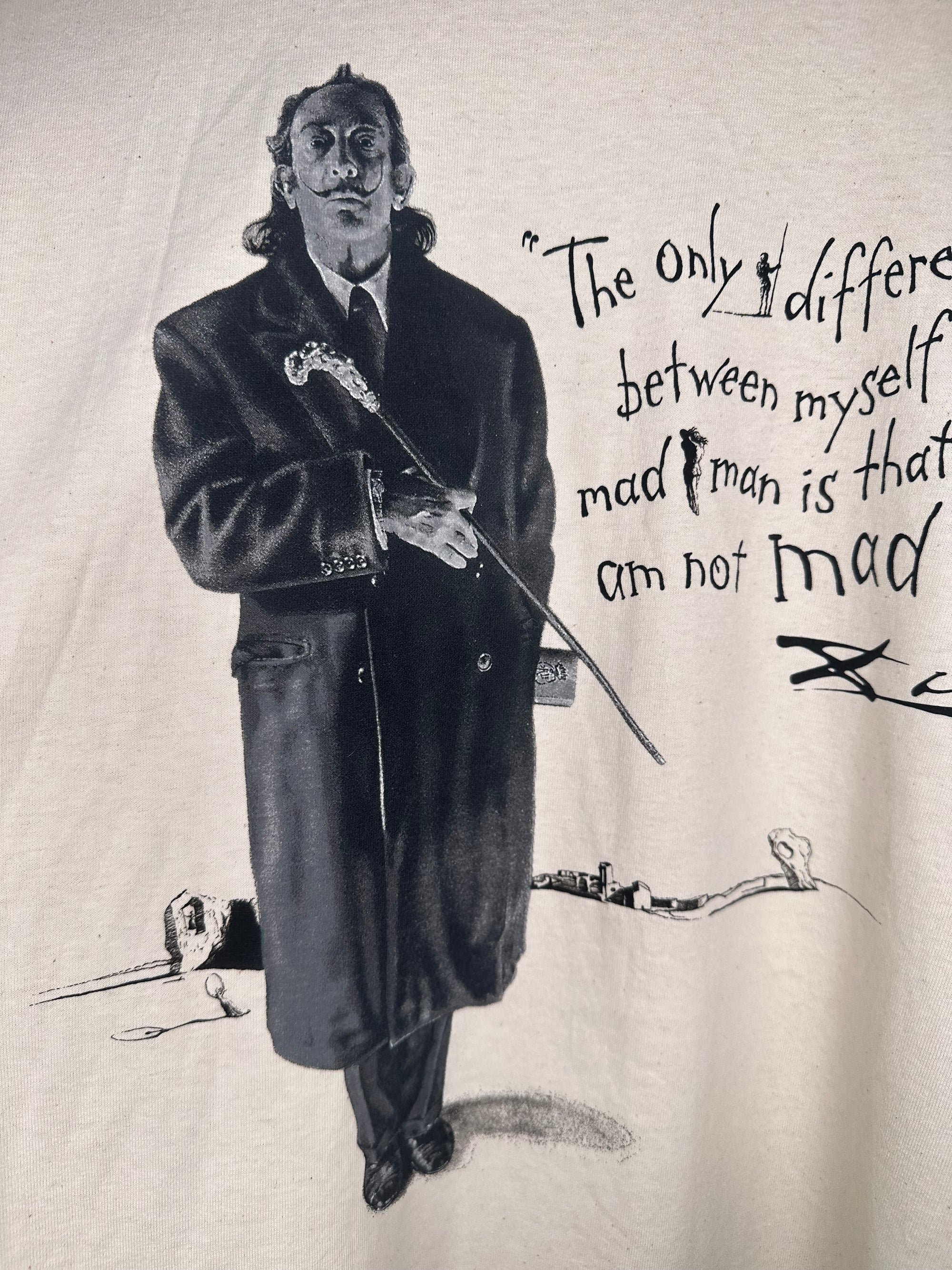 SALVADOR DALI | THE ONLY DIFFERENCE BETWEEN MYSELF AND A MAD MAN IS THAT I AM NOT MAD