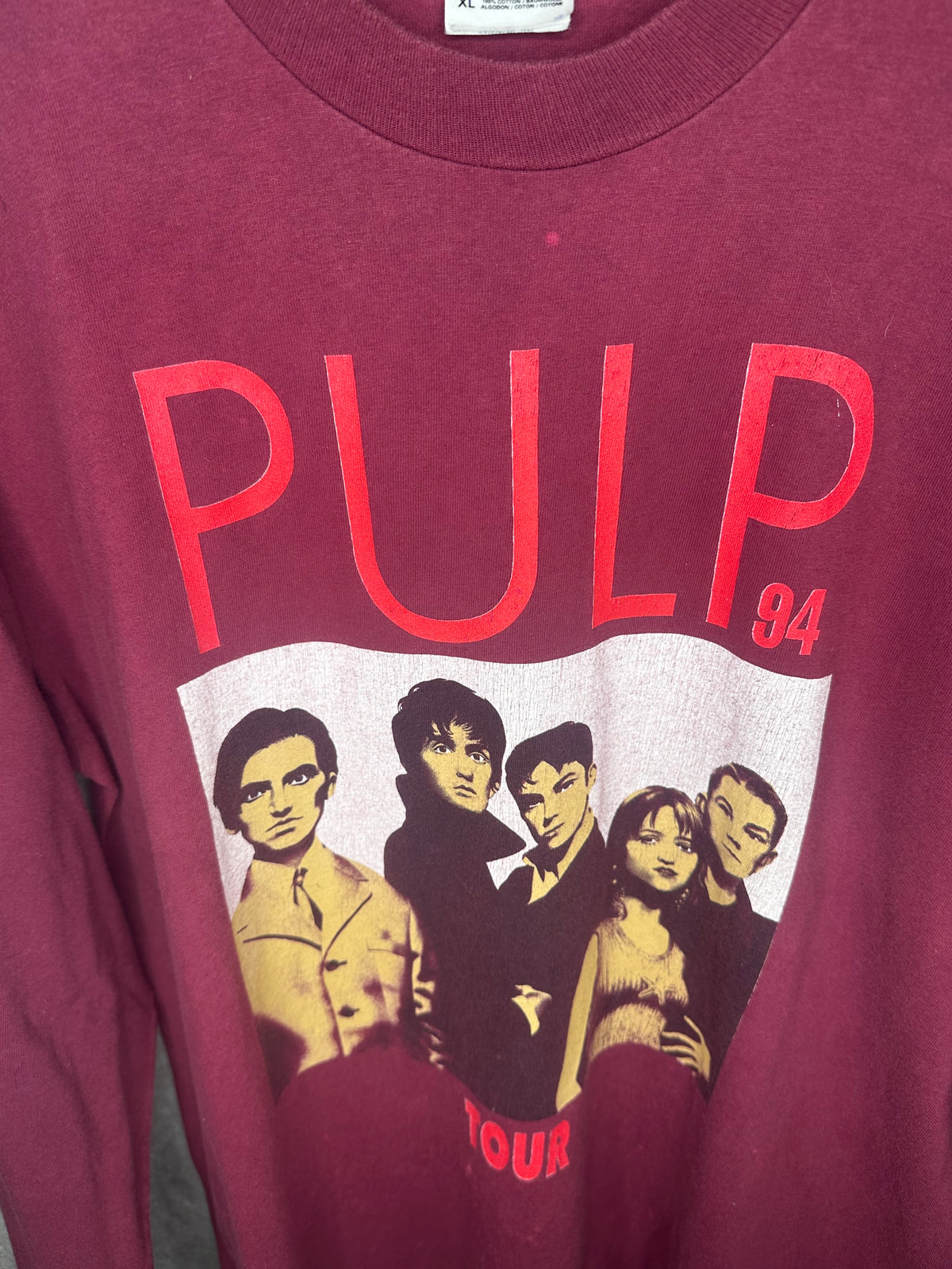 Vintage 1994 Pulp His N’ Hers Tour Longsleeve Shirt XL