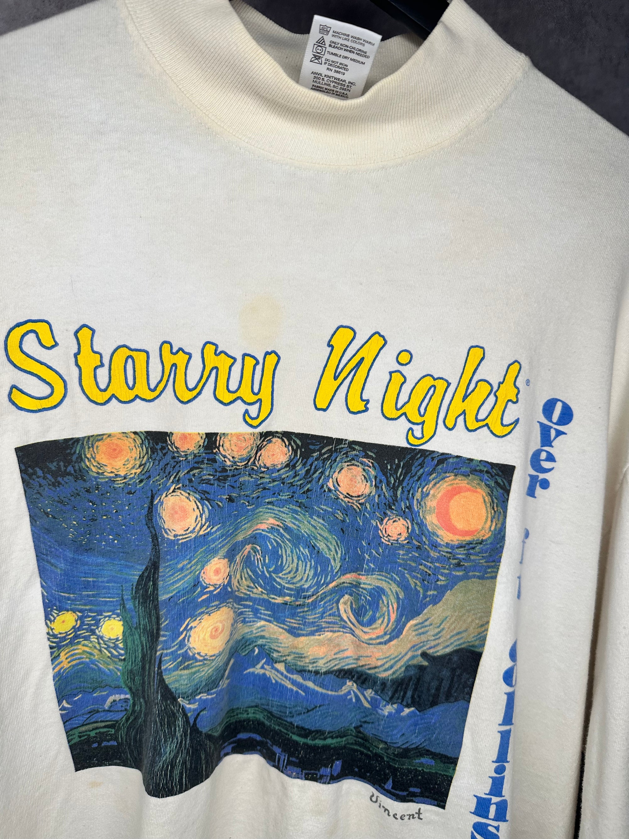VINCENT VAN GOGH STARRY NIGHT | OVER FT COLLINS LONGSLEEVE