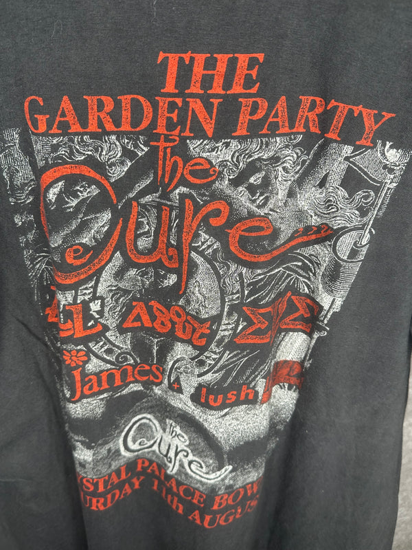 Vintage 1990 The Cure Garden Party Crystal Palace Bowl Shirt XL
