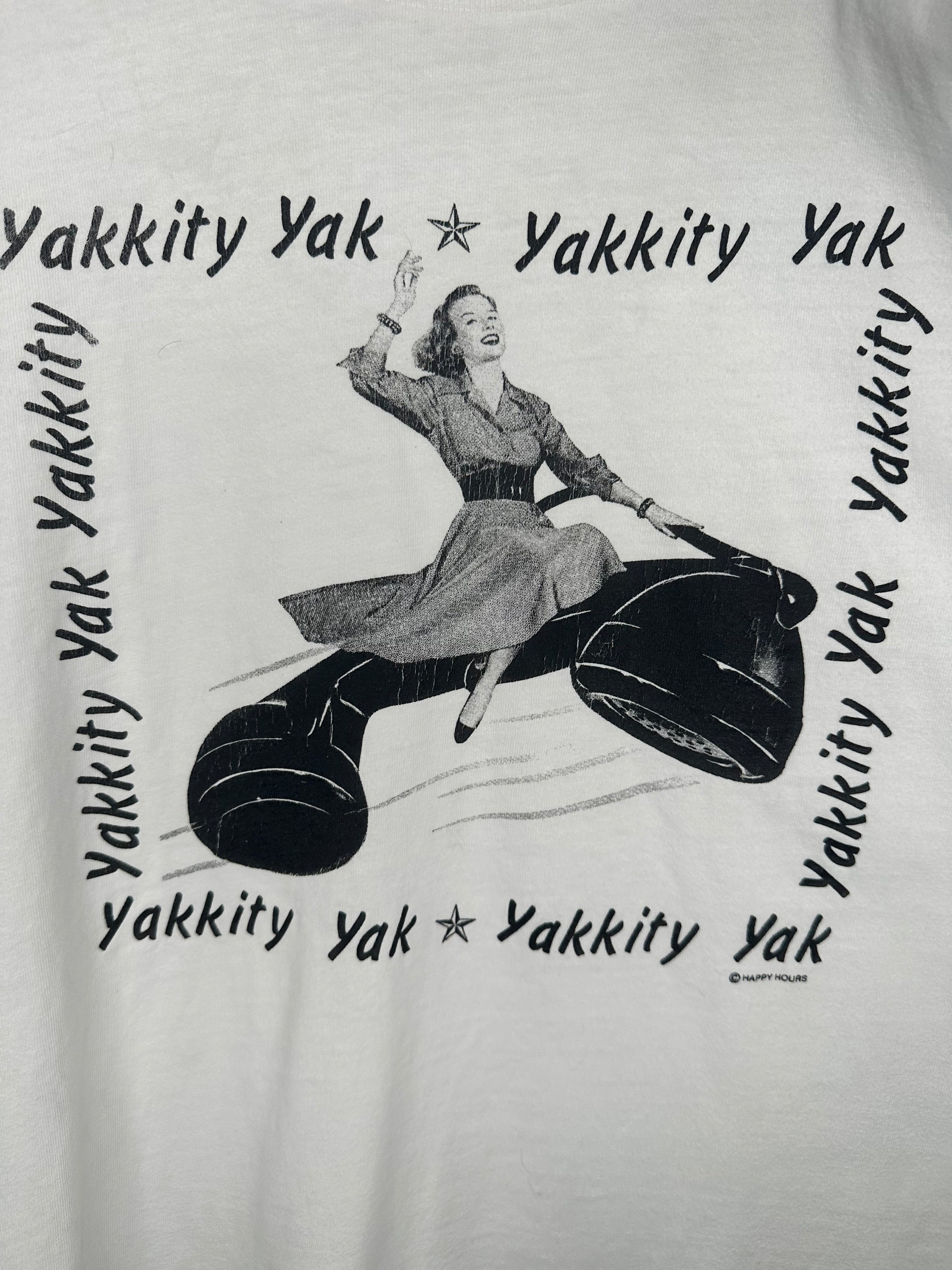 YAKKITY YAK ART | GIRL ON THE PHONE HAPPY HOURS