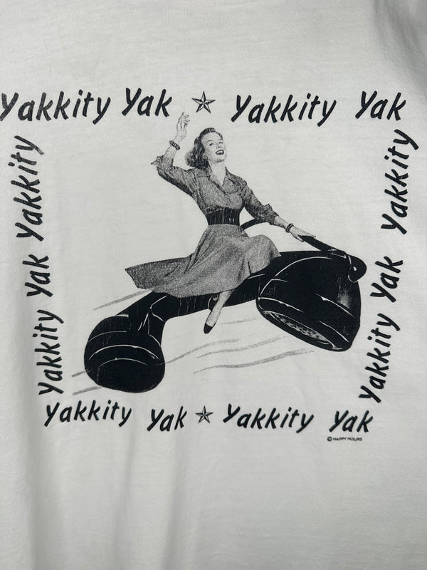 YAKKITY YAK ART | GIRL ON THE PHONE HAPPY HOURS