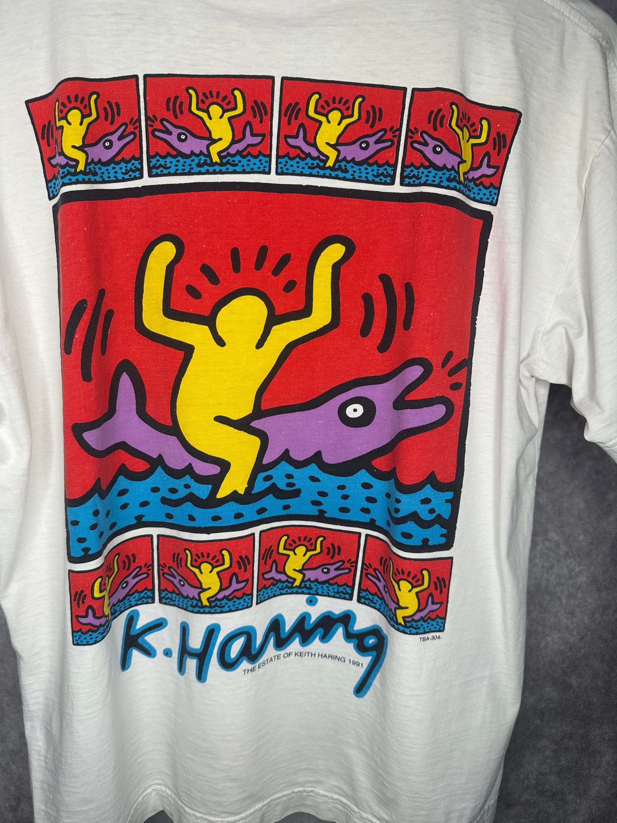 KEITH HARING POP ART DOPLHIN