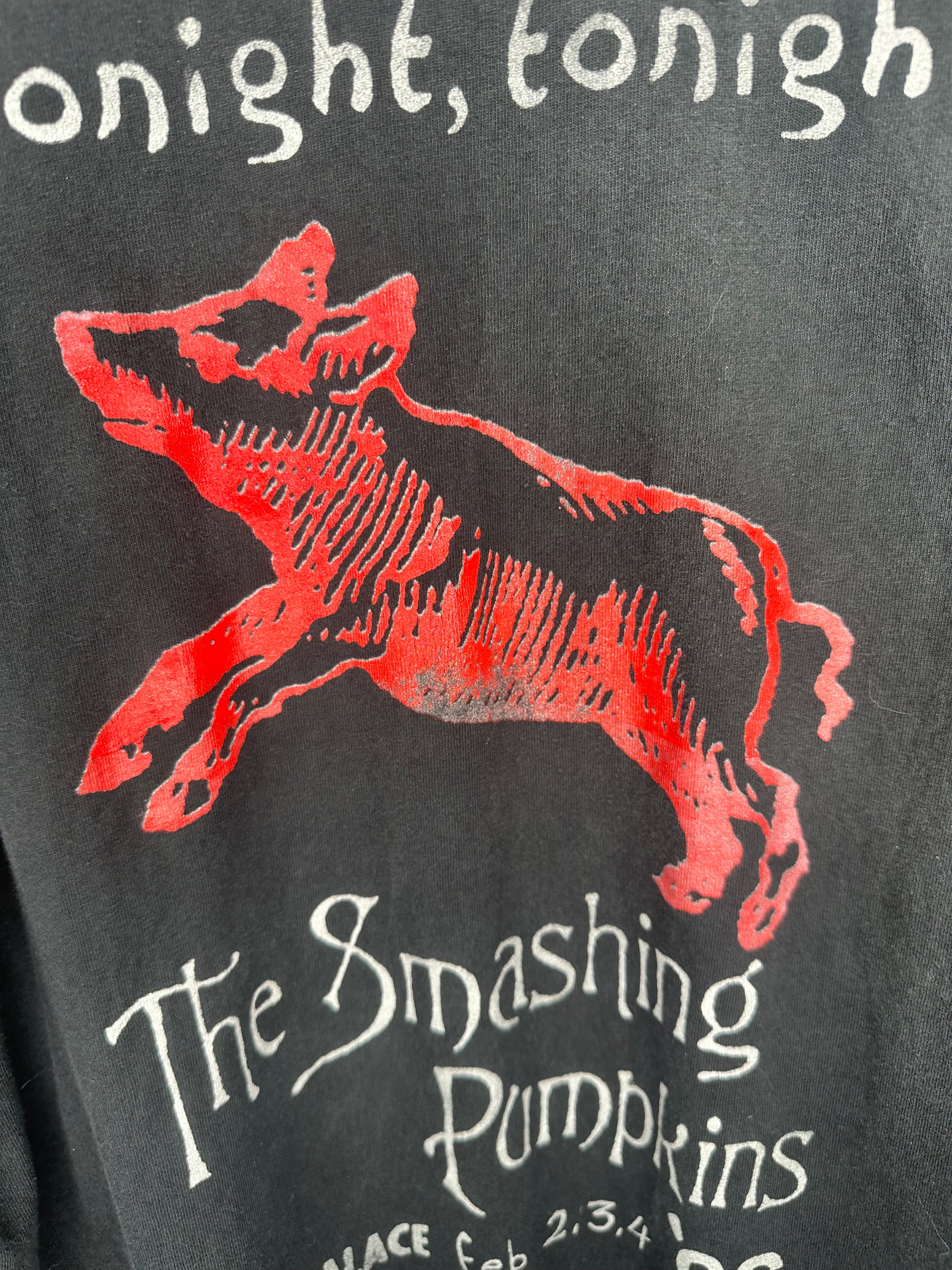 SMASHING PUMPKINS THER WORLD IS A VAMPIRE | TONIGHT, TONIGHT PALACE THEATER BOOTLEG LONGSLEEVE