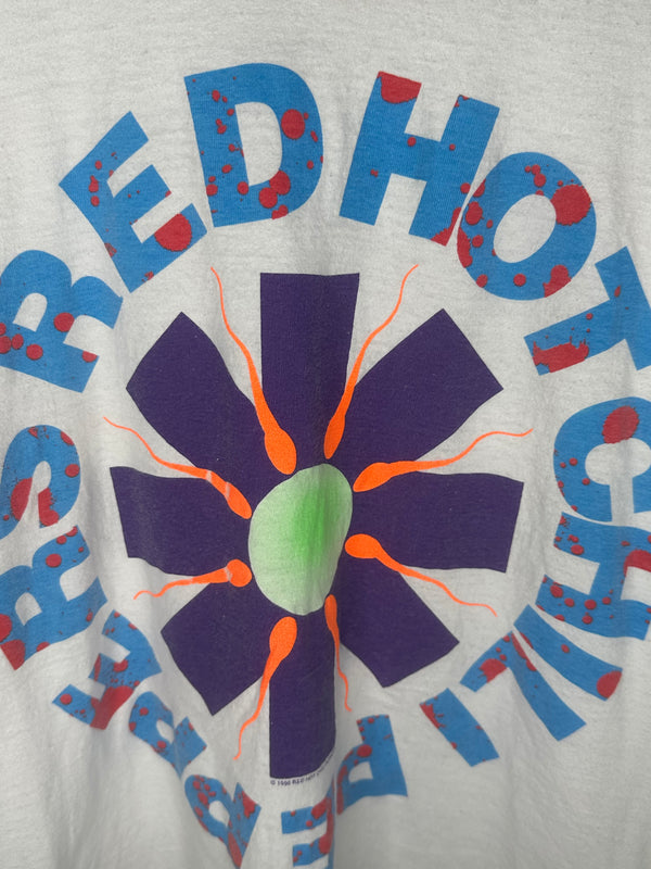 Vintage 1990 Red Hot Chili Peppers Sperm Shirt Large