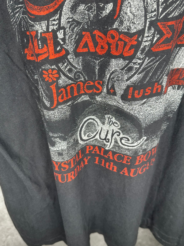 Vintage 1990 The Cure Garden Party Crystal Palace Bowl Shirt XL