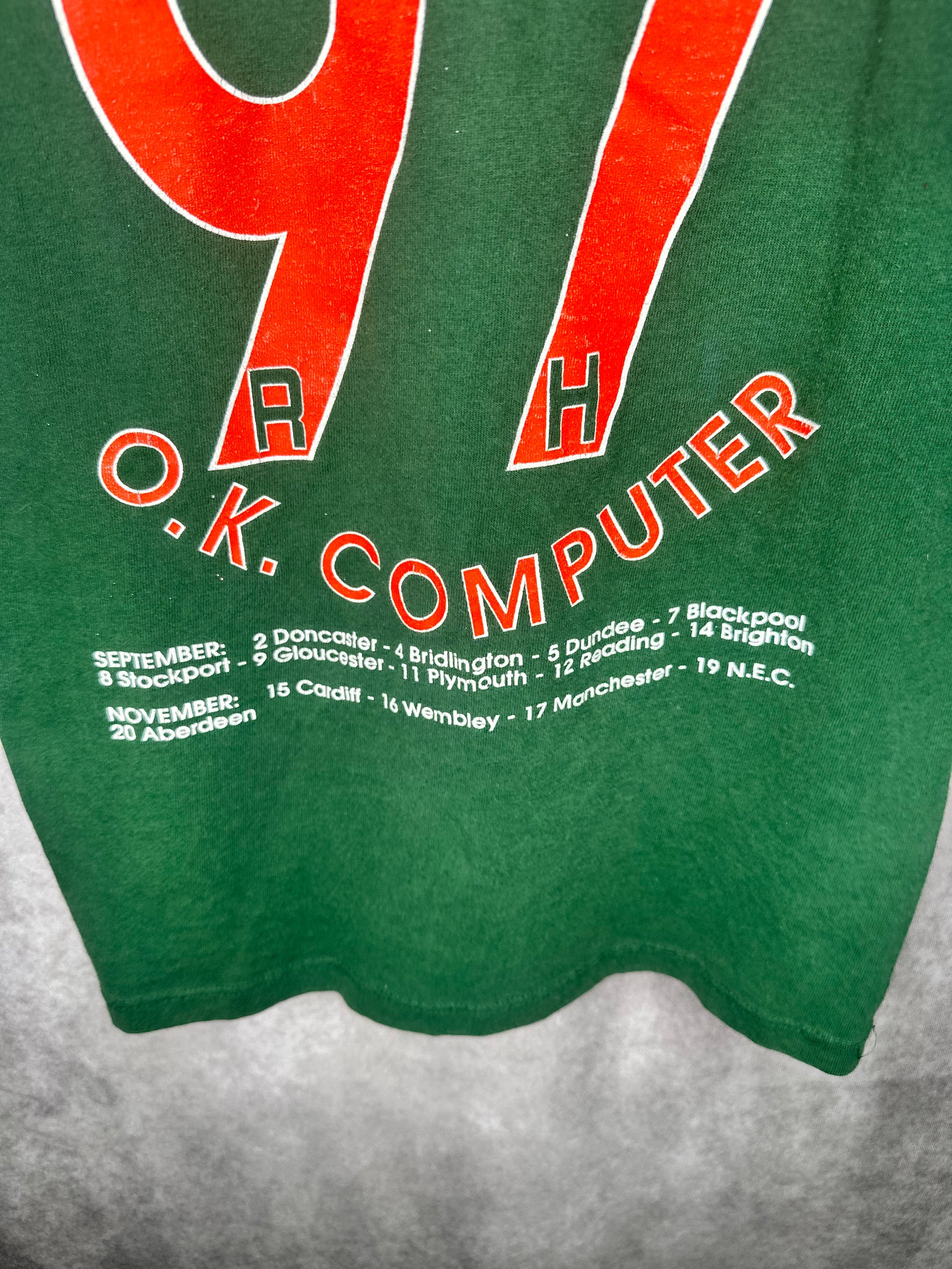 RADIOHEAD OK COMPUTER UK TOUR