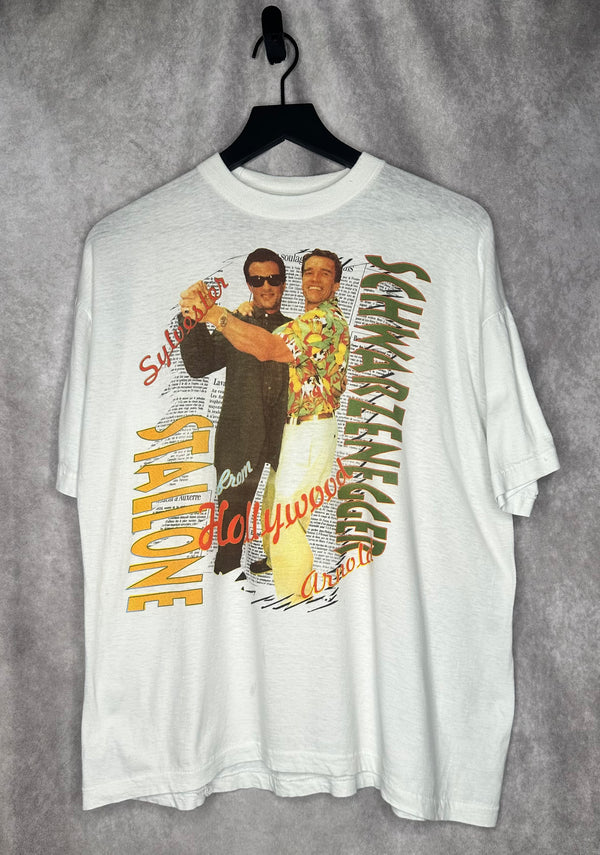 ARNOLD SCHWARZENEGGER & SYLVESTER STALLONE DANCING CANNES FESTIVAL