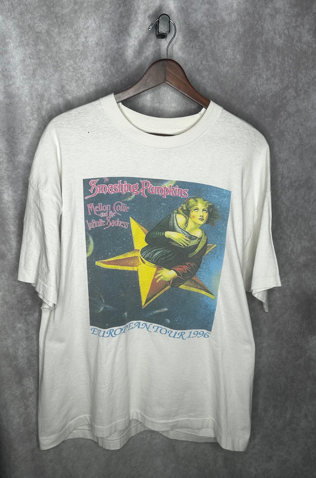 Vintage 1996 Smashing Pumpkins Mellon Collie and Infinite Sadness European Tour Shirt XL